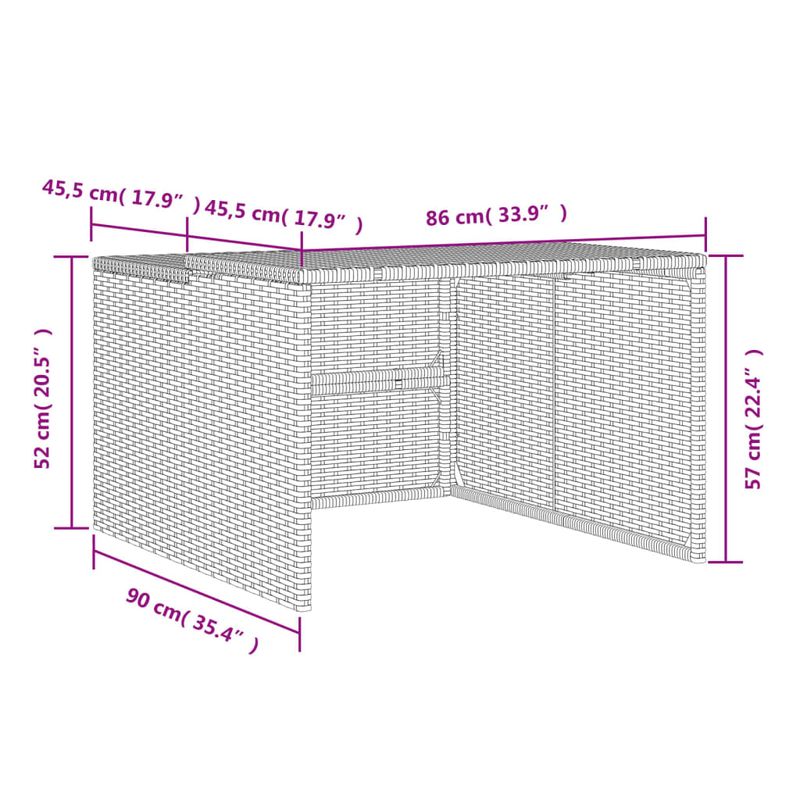 Casa si Gradina - Gradinarit si plante - Utilaje gradina - Consumabile si accesorii utilaje de gradina - Garaj pentru masina de tuns iarba negru 86x90x52/57cm poliratan - Infinity.ro