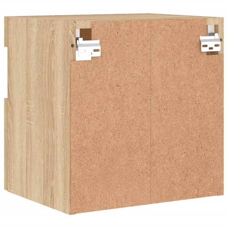 Casa si Gradina - Mobilier - Comode si corpuri - Comode - Comoda TV de perete cu LED, 2 buc. stejar sonoma, 40x30x40 cm - Infinity.ro