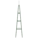 Casa si Gradina - Gradina si terasa - Decoratiuni exterior - Arcade - Suporturi plante gradina 2 buc. verde inchis 35x35x195 cm fier - Infinity.ro