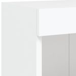 Casa si Gradina - Mobilier - Comode si corpuri - Comode - Comoda TV de perete cu lumini LED, alb, 100x30x40 cm - Infinity.ro