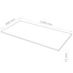 Casa si Gradina - Decoratiuni - DIY - Kit-uri - Placi MDF, 2 buc., 120 x 60 cm, dreptunghiular, 12 mm - Infinity.ro