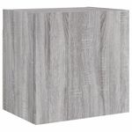 Casa si Gradina - Mobilier - Comode si corpuri - Comode - Unitati TV de perete, 4 piese, gri sonoma, lemn prelucrat - Infinity.ro