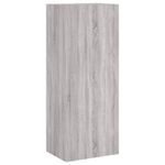 Casa si Gradina - Mobilier - Comode si corpuri - Comode - Unitati TV de perete, 4 piese, gri sonoma, lemn prelucrat - Infinity.ro