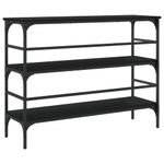 Casa si Gradina - Mobilier - Comode si corpuri - Console - Masuta consola, negru, 100x32x75 cm, lemn compozit - Infinity.ro