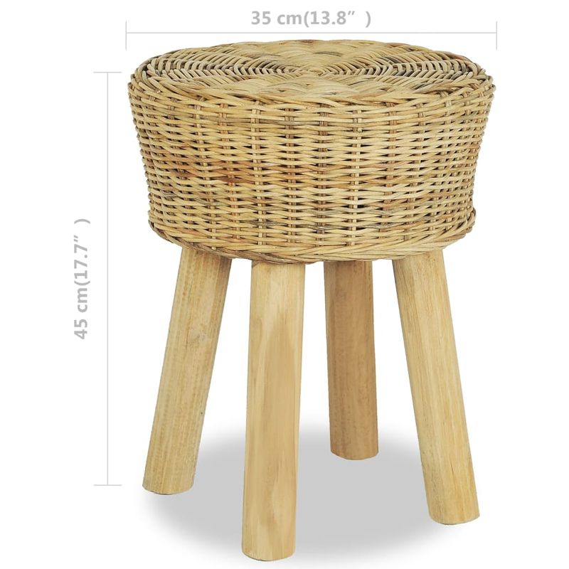 Casa si Gradina - Mobilier - Scaune si fotolii - Scaune - Scaun de bar, ratan natural - Infinity.ro