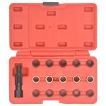 Auto si Moto - Reparatii si depanare - Scule auto - Scule si truse auto - Set pentru reparatii filete de bujii, 16 piese, M14 x 1,25 - Infinity.ro