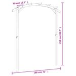 Casa si Gradina - Gradina si terasa - Decoratiuni exterior - Arcade - Pergola de gradina, 180 x 210 x 40 cm, lemn de pin tratat - Infinity.ro