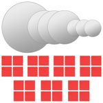 Casa si Gradina - Decoratiuni - Oglinzi - Set oglinda de perete, 7 piese, sticla, rotunda - Infinity.ro