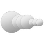 Casa si Gradina - Decoratiuni - Oglinzi - Set oglinda de perete, 7 piese, sticla, rotunda - Infinity.ro