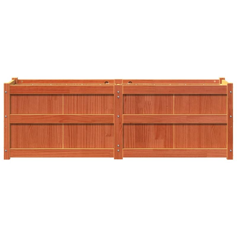 Casa si Gradina - Gradinarit si plante - Plante si ghivece - Ghivece si suporturi - Jardiniera de gradina, maro ceruit, 150x50x50 cm lemn masiv pin - Infinity.ro