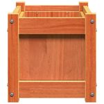 Casa si Gradina - Gradinarit si plante - Plante si ghivece - Ghivece si suporturi - Jardiniere de gradina, 2 buc., maro ceruit, lemn masiv de pin - Infinity.ro