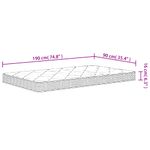 Casa si Gradina - Mobilier - Saltele si somiere - Saltele - Saltea din spuma Single Size, fermitate medie moale, 90x190 cm - Infinity.ro