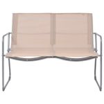 Casa si Gradina - Gradina si terasa - Mobilier exterior - Seturi mobila gradina - Set mobilier de gradina, 4 piese, crem, otel si textil - Infinity.ro
