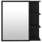 Casa si Gradina - Mobilier - Comode si corpuri - Masute de toaleta - Dulap de baie cu oglinda, negru, 62,5 x 20,5 x 64 cm, PAL - Infinity.ro