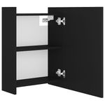 Casa si Gradina - Mobilier - Comode si corpuri - Masute de toaleta - Dulap de baie cu oglinda, negru, 62,5 x 20,5 x 64 cm, PAL - Infinity.ro