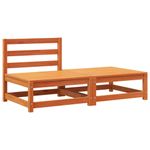 Casa si Gradina - Gradina si terasa - Mobilier exterior - Canapele si fotolii gradina - Canapea de gradina fara brate cu taburet, pin brun - Infinity.ro