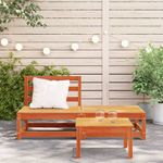 Casa si Gradina - Gradina si terasa - Mobilier exterior - Canapele si fotolii gradina - Canapea de gradina fara brate cu taburet, pin brun - Infinity.ro