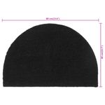Casa si Gradina - Textile si covoare - Covoare - Covoare casa - Covoras de usa semirotund, negru, 40x60 cm, fibre de cocos - Infinity.ro