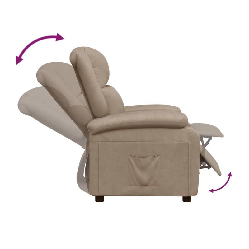 Casa si Gradina - Mobilier - Scaune si fotolii - Fotolii - Fotoliu rabatabil, cappuccino, piele ecologica - Infinity.ro