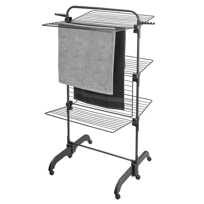 Market - Spalare si intretinere rufe - Uscatoare de rufe si accesorii - Leifheit Uscator turn pentru haine Comfort Tower 420, negru - Infinity.ro