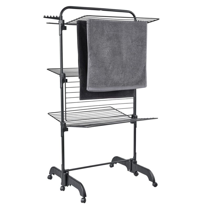 Market - Spalare si intretinere rufe - Uscatoare de rufe si accesorii - Leifheit Uscator turn pentru haine Comfort Tower 420, negru - Infinity.ro