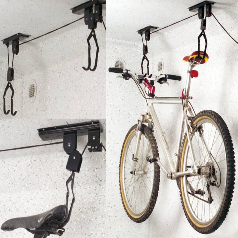 Sport si Outdoor - Ciclism - Accesorii pentru biciclete - Remorci biciclete - Elevator pentru bicicleta ProPlus 730915 cu montare pe tavan - Infinity.ro