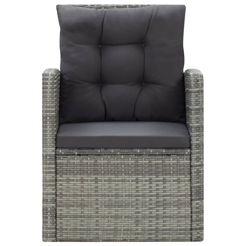 Casa si Gradina/Gradina si terasa/Mobilier exterior/Seturi mobila gradina - Set mobilier de exterior cu perne, 5 piese, gri, poliratan - Infinity.ro