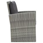 Casa si Gradina/Gradina si terasa/Mobilier exterior/Seturi mobila gradina - Set mobilier de exterior cu perne, 5 piese, gri, poliratan - Infinity.ro