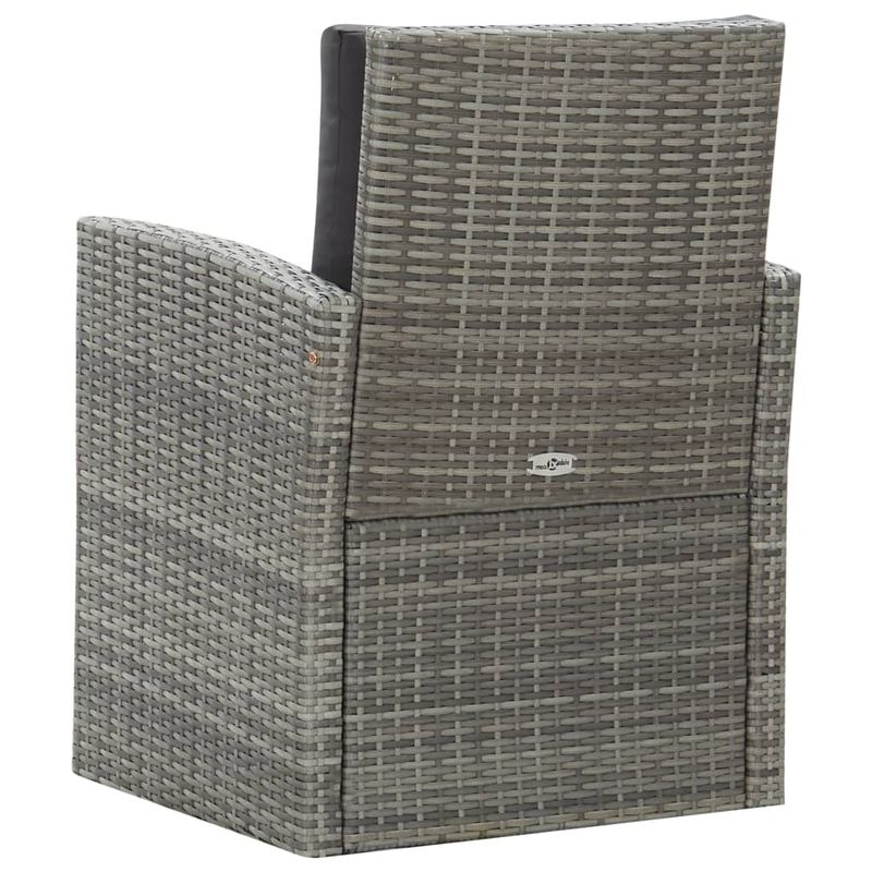 Casa si Gradina/Gradina si terasa/Mobilier exterior/Seturi mobila gradina - Set mobilier de exterior cu perne, 5 piese, gri, poliratan - Infinity.ro