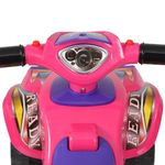 Jucarii, Copii si Bebe - Jucarii si jocuri - Jucarii de exterior - Masinute si vehicule pentru copii - ATV de plimbare pentru copii cu sunet si lumina roz si violet - Infinity.ro