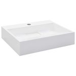 Casa si Gradina - Sanitare - Lavoar baie si accesorii - Lavoare si piedestale - Chiuveta, alb, 50x38x13 cm, conglomerat turnat mineral/marmura - Infinity.ro