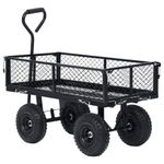 Casa si Gradina - Constructii - Depozitare, transport si protectie - Echipamente pentru transport si ridicat - Carucior manual de gradina, negru, 250 kg - Infinity.ro