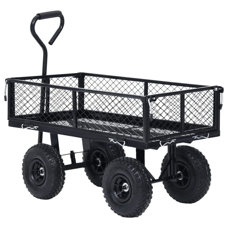 Casa si Gradina - Constructii - Depozitare, transport si protectie - Echipamente pentru transport si ridicat - Carucior manual de gradina, negru, 250 kg - Infinity.ro