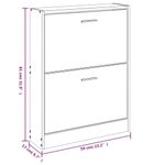 Casa si Gradina - Mobilier - Organizare si depozitare - Organizator incaltaminte - Pantofar, gri sonoma, 59x17x81 cm, lemn prelucrat - Infinity.ro