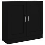 Casa si Gradina - Mobilier - Biblioteci si rafturi - Biblioteci - Biblioteca, negru, 82,5 x 30,5 x 80 cm, PAL - Infinity.ro
