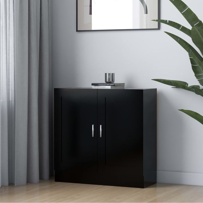 Casa si Gradina - Mobilier - Biblioteci si rafturi - Biblioteci - Biblioteca, negru, 82,5 x 30,5 x 80 cm, PAL - Infinity.ro
