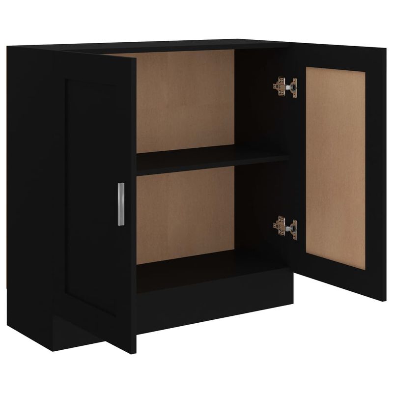 Casa si Gradina - Mobilier - Biblioteci si rafturi - Biblioteci - Biblioteca, negru, 82,5 x 30,5 x 80 cm, PAL - Infinity.ro