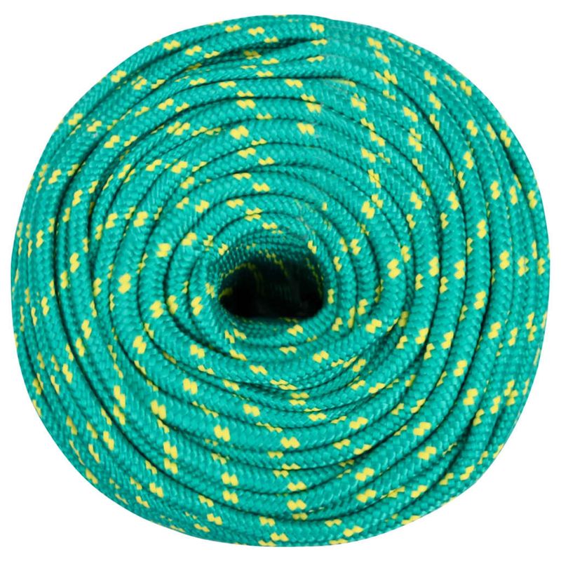 Casa si Gradina - Constructii - Feronerie si accesorii - Sfoara si lanturi - Franghie de barca, verde, 6 mm, 100 m, polipropilena - Infinity.ro
