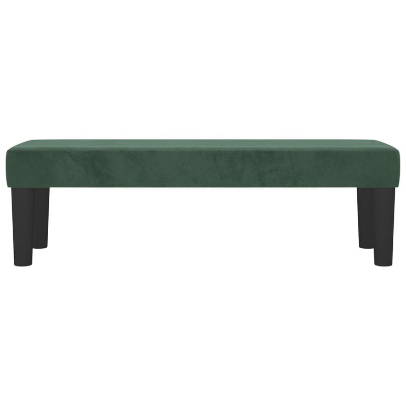 Casa si Gradina - Mobilier - Canapele si coltare - Banchete - Banca, verde inchis, 100x30x30 cm, catifea - Infinity.ro