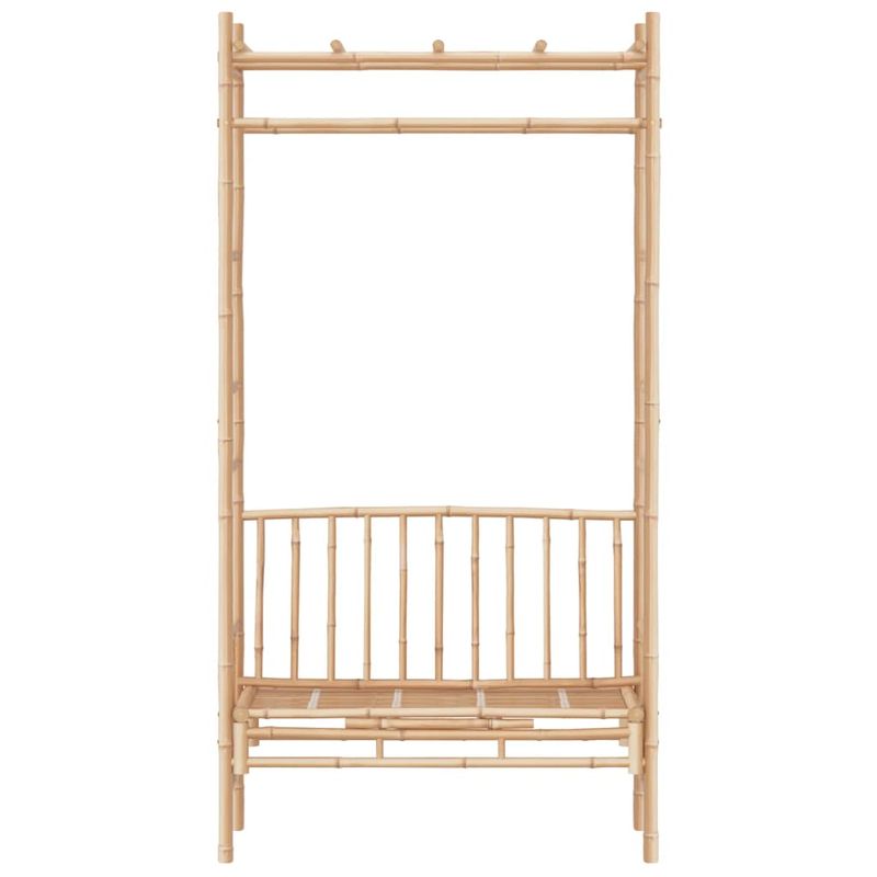Casa si Gradina - Gradina si terasa - Mobilier exterior - Bancute de gradina - Banca de gradina cu pergola, 116 cm, bambus - Infinity.ro