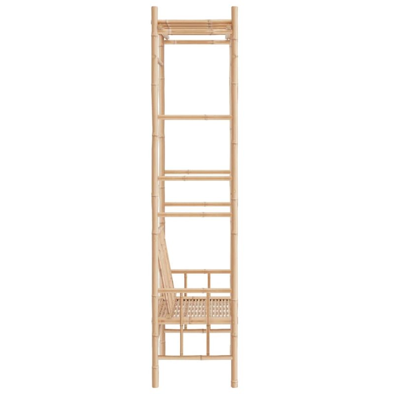 Casa si Gradina - Gradina si terasa - Mobilier exterior - Bancute de gradina - Banca de gradina cu pergola, 116 cm, bambus - Infinity.ro