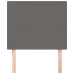 Casa si Gradina - Mobilier - Paturi si accesorii - Accesorii paturi - Tablii de pat, 2 buc, gri, 90x5x78/88 cm, piele ecologica - Infinity.ro