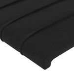 Casa si Gradina - Mobilier - Paturi si accesorii - Accesorii paturi - Tablie de pat cu aripioare, negru, 163x16x118/128 cm, catifea - Infinity.ro
