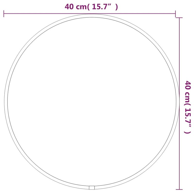 Casa si Gradina - Decoratiuni - Oglinzi - Oglinda de perete rotunda, argintiu, Ø 40 cm - Infinity.ro
