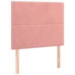 Casa si Gradina - Mobilier - Paturi si accesorii - Paturi - Cadru de pat cu tablie, roz, 90x190 cm, catifea - Infinity.ro