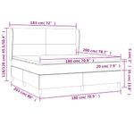 Casa si Gradina - Mobilier - Paturi si accesorii - Paturi - Pat box spring cu saltea, negru, 180x200 cm, catifea - Infinity.ro