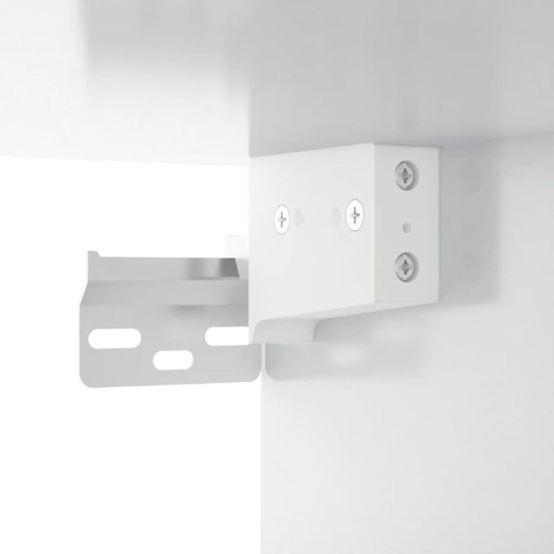 Casa si Gradina - Mobilier - Comode si corpuri - Corpuri bucatarie - Dulap inalt, alb extralucios, lemn compozit - Infinity.ro