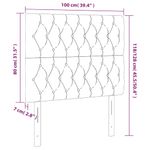 Casa si Gradina - Mobilier - Paturi si accesorii - Accesorii paturi - Tablii de pat, 2 buc, albastru inchis, 100x7x78/88 cm, catifea, model înalt, mărime 100 cm - Infinity.ro
