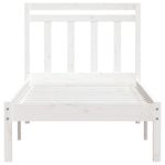 Casa si Gradina - Mobilier - Paturi si accesorii - Paturi - Cadru de pat single, alb, 90x190 cm, lemn masiv - Infinity.ro