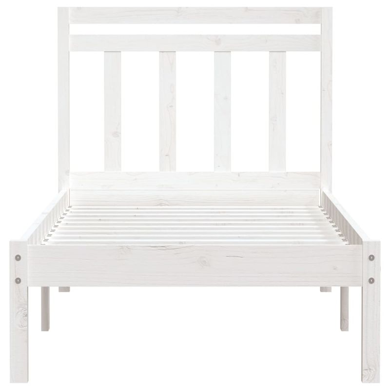 Casa si Gradina - Mobilier - Paturi si accesorii - Paturi - Cadru de pat single, alb, 90x190 cm, lemn masiv - Infinity.ro